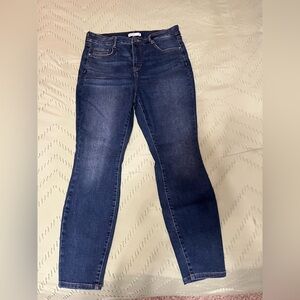 Nine West dark wash skinny, size 12